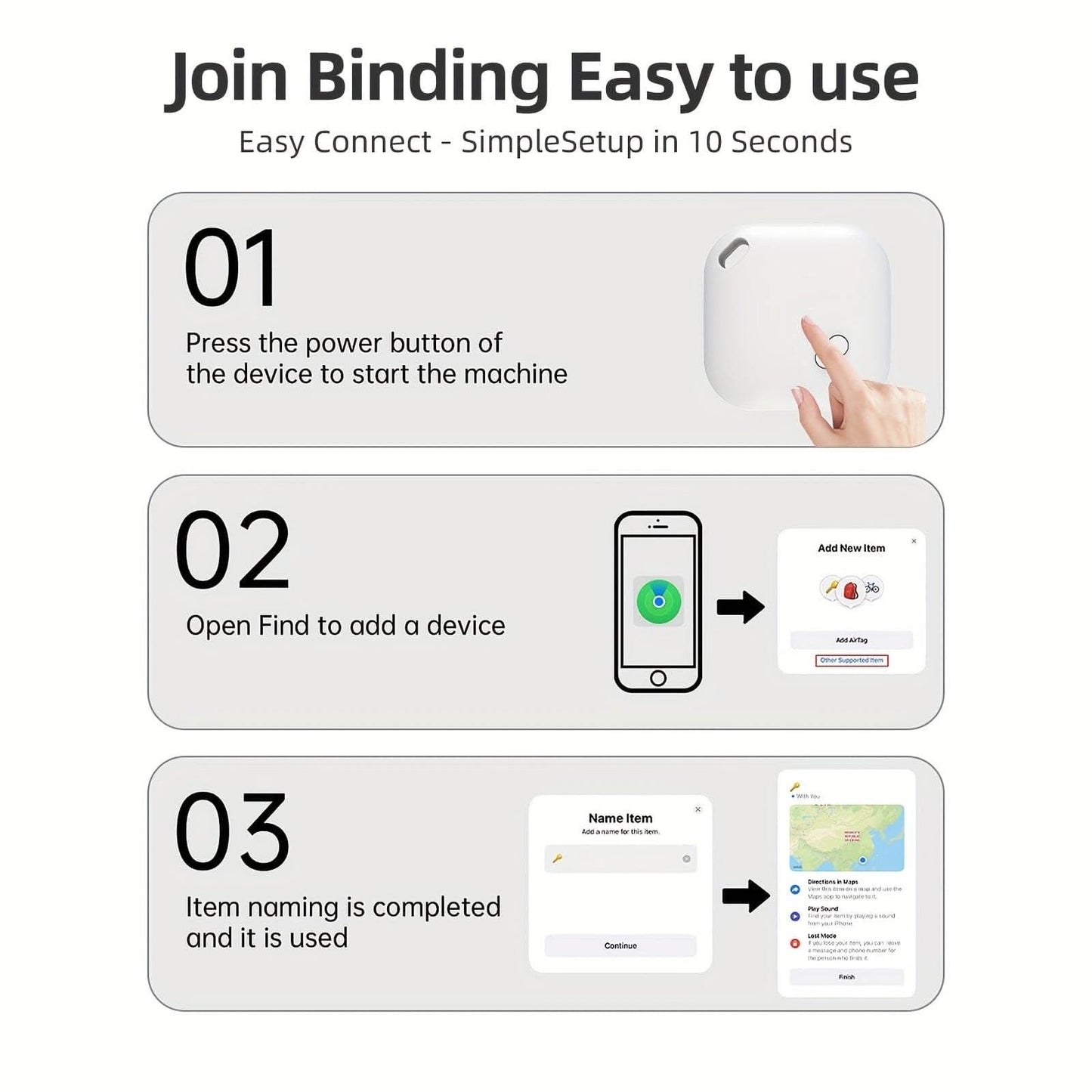 Anti-Lost Device – GPS Tracker with One-Click Search