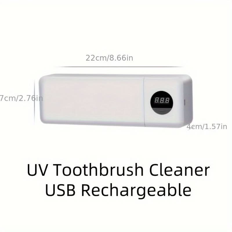 4-Slot UV Toothbrush Cleaner with Rechargeable Timer