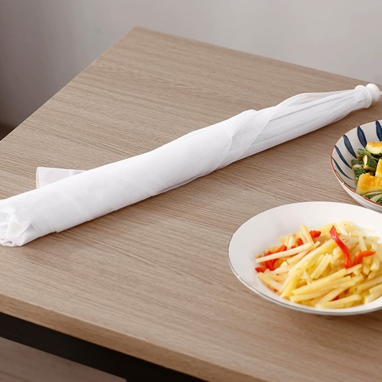 Foldable White Rice Cover – Waterproof, Fly-Proof