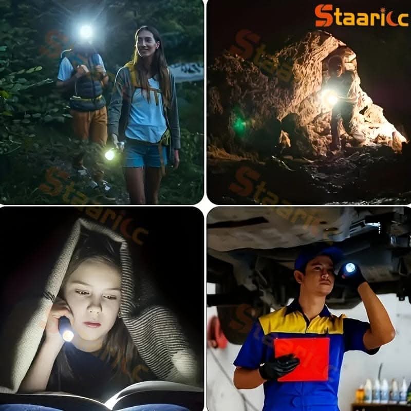 Staaricc USB Rechargeable LED Flashlight – 4 Modes