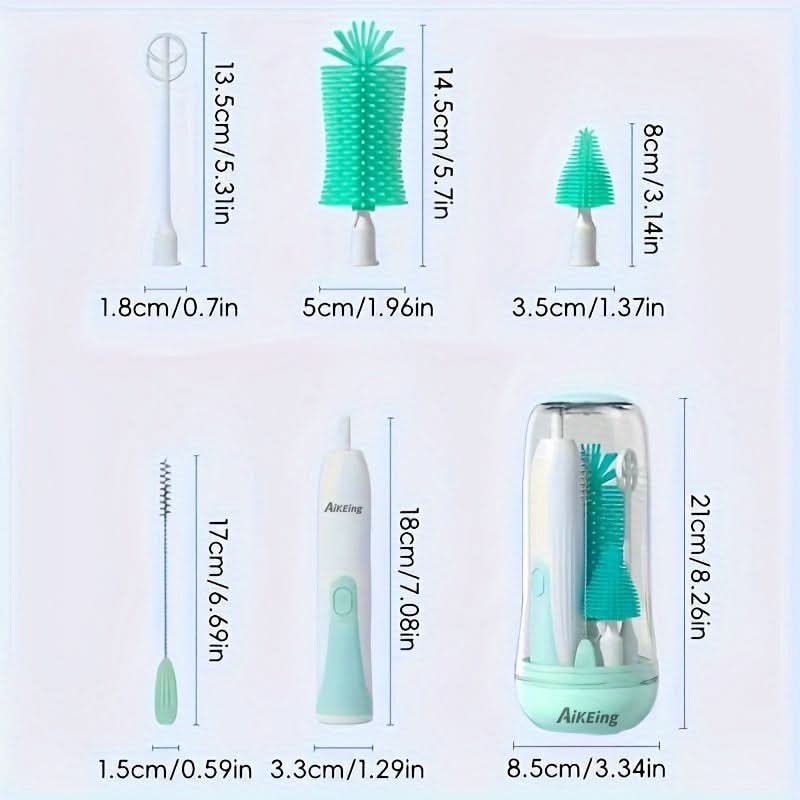 Electric Bottle Brush with UV Sterilization, Multifunctional Cleaning Cup Set
