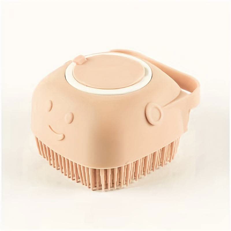 Silicone Pet Shampoo Brush with Storage