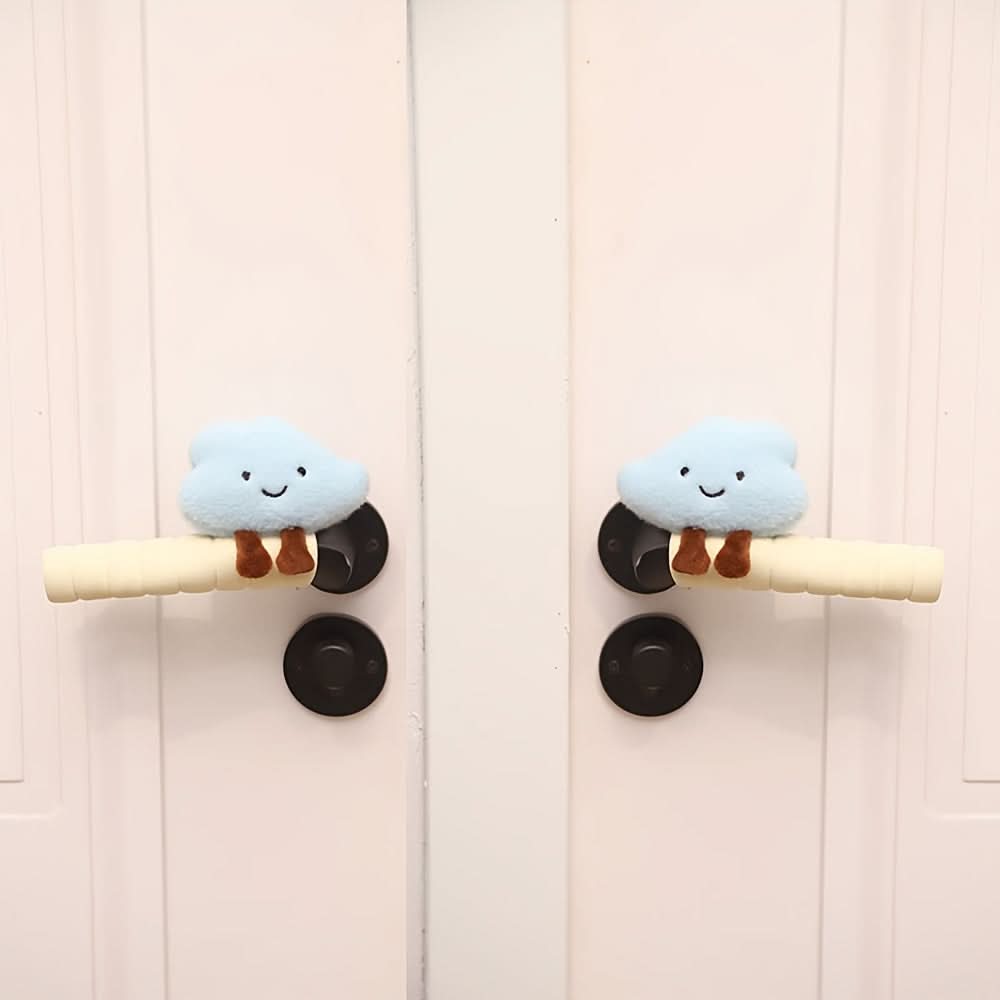 Anti-Static Cloud Door Handle Gloves – Cute Bedroom Door Protection Cover