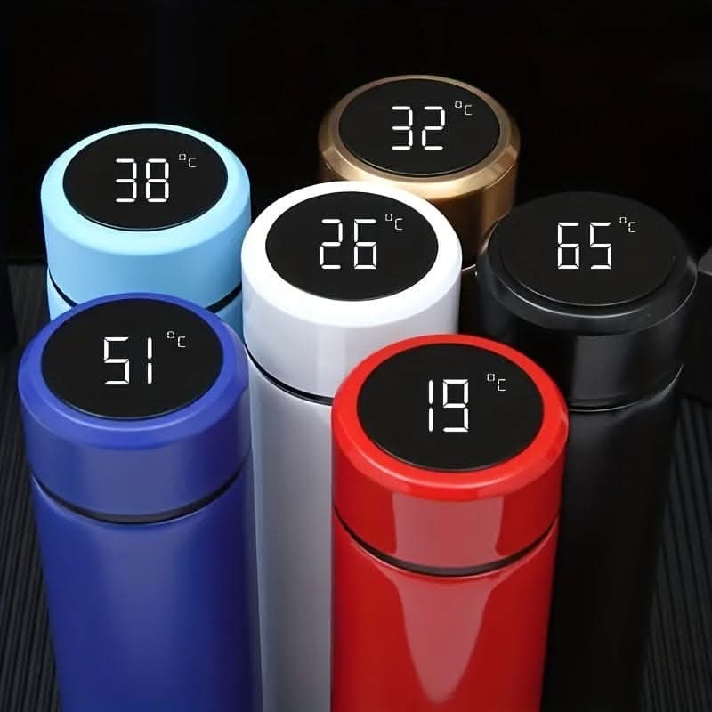 500ml Temperature Display Vacuum Flask – Insulated Water Bottle for Hot & Cold Beverages