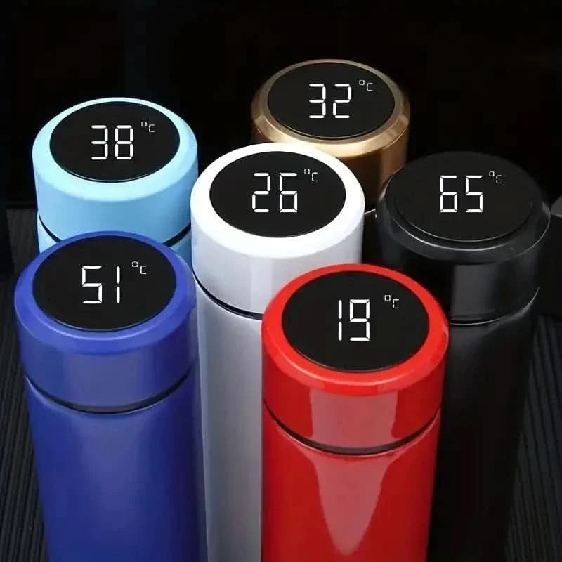 500ml Temperature Display Vacuum Flask – Insulated Water Bottle for Hot & Cold Beverages
