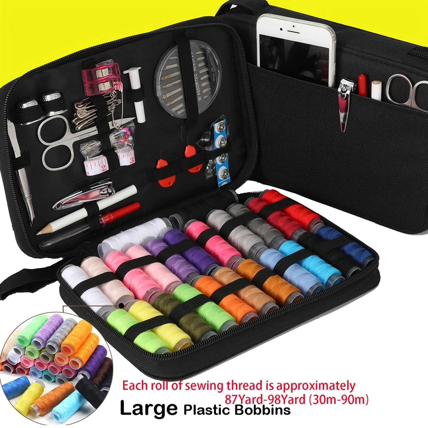 Ultimate 104-Piece Sewing Kit for Repairs