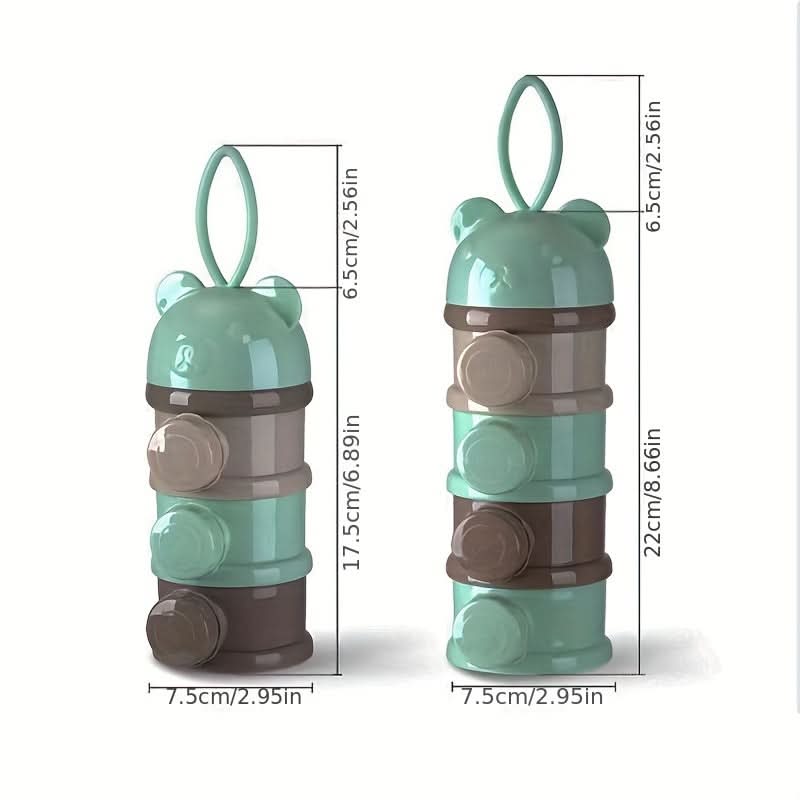 Cartoon Bear Food Box, 3-Layer or 4-Layer Portable Snack Container