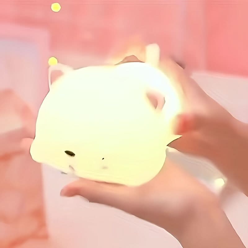 Rechargeable LED Cat Night Light, Touch Control