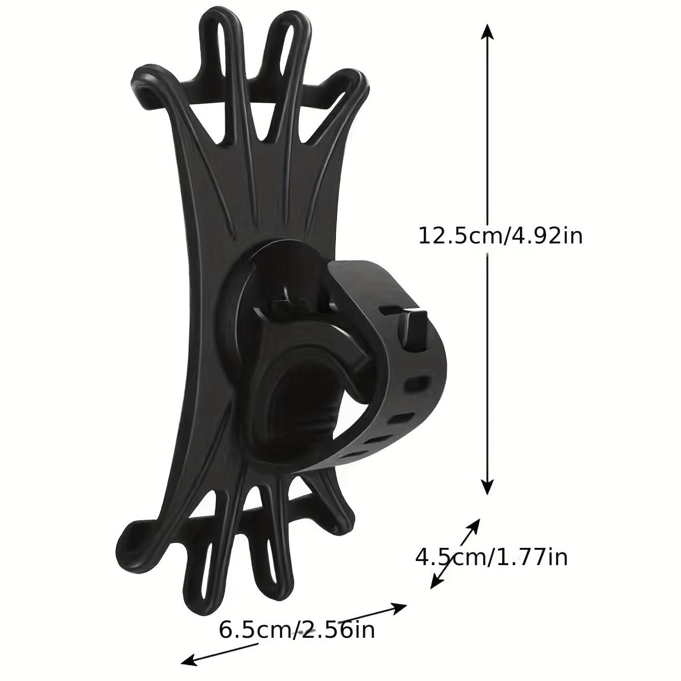 360° Rotation Silicone Bike Phone Mount Holder