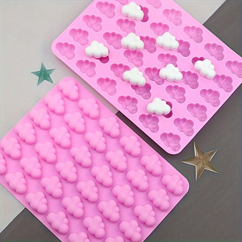 36-Grid Silicone Cloud Cake Mold – Nonstick Baking Tray for Ice Cubes