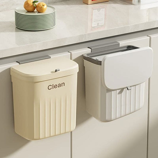 Back Hook Hanging Trash Can - Space-Saving Kitchen & Bathroom Accessory