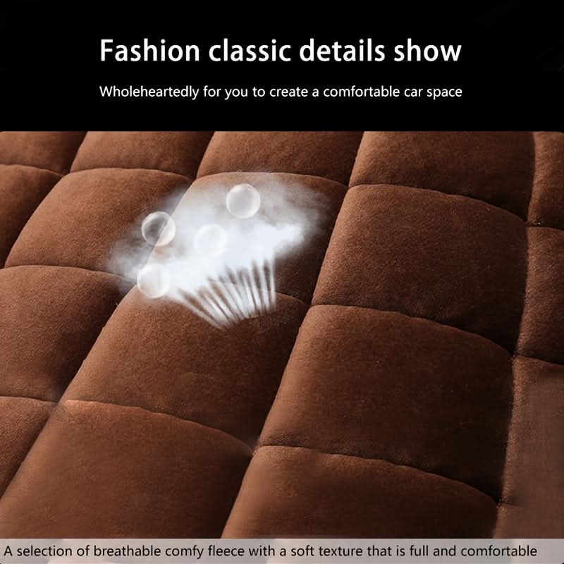 Car Back Seat Cover – Plush Non-Slip Rear Seat Cushion