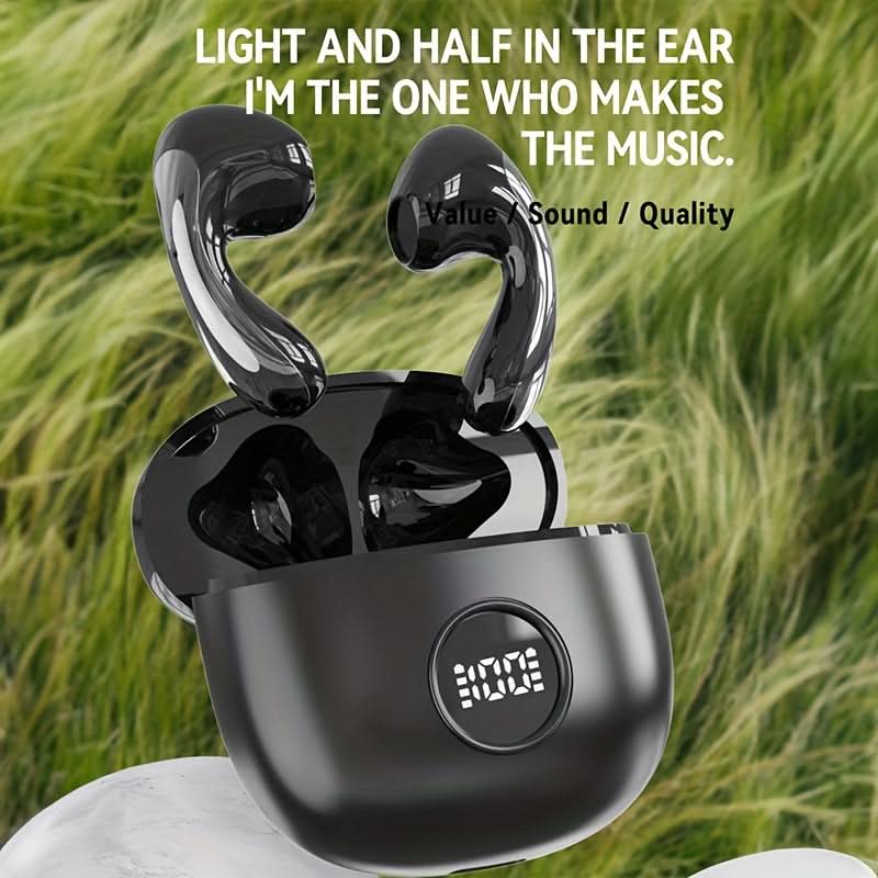 Wireless Earbuds with Hi-Fi Stereo Sound, LED Power Display Charging Case