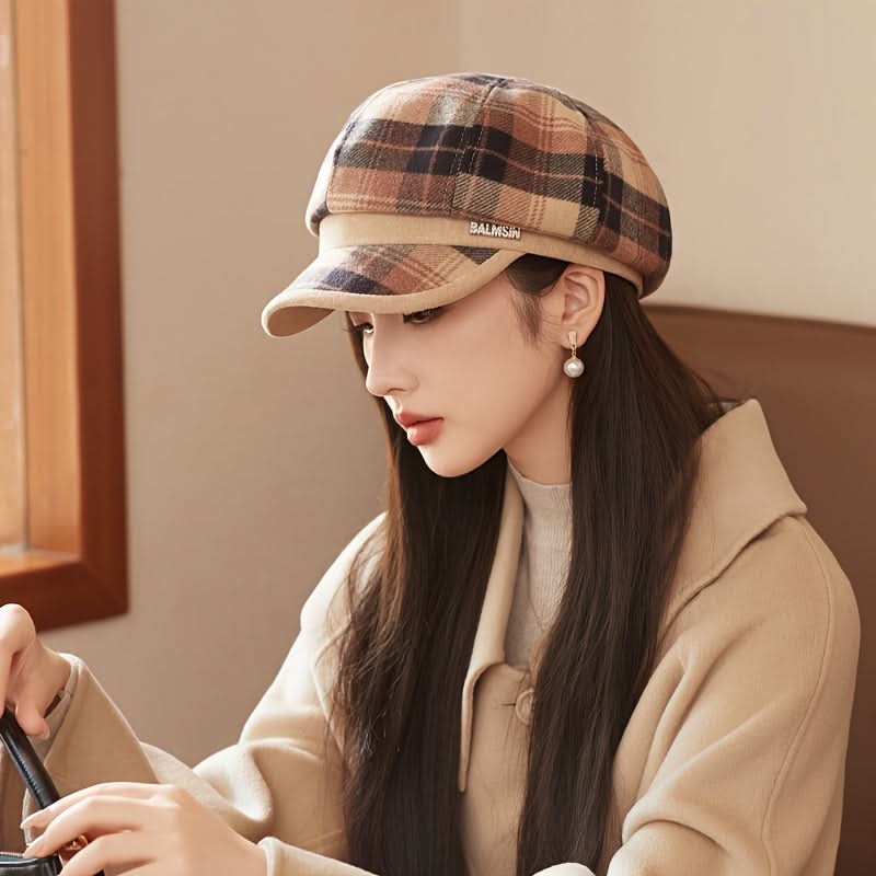 Women’s Retro Wool Beret – Fall/Winter Painter Hat, Stylish Gift