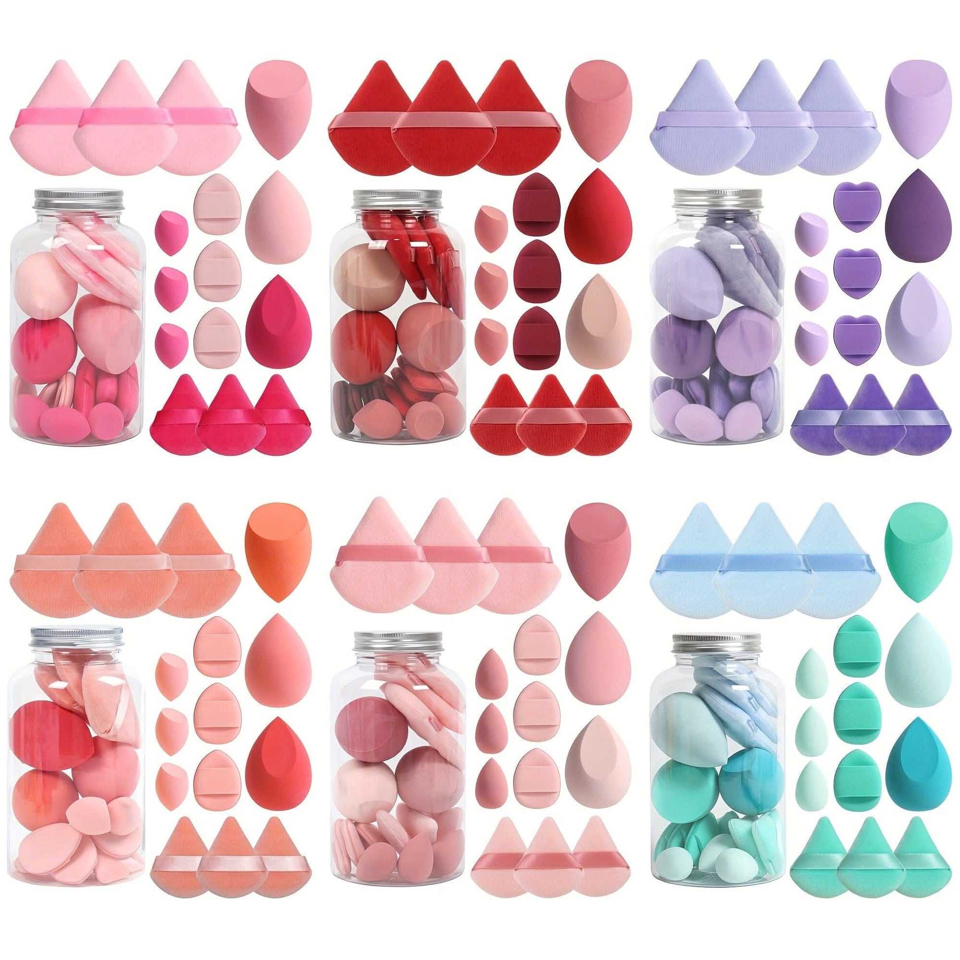 15-Piece Makeup Tool Set in Jar