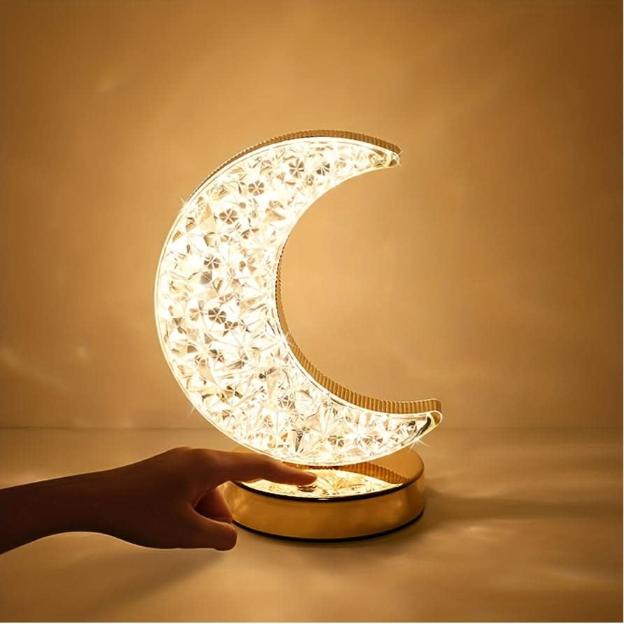 3-Color Dimmable Crystal Touch Lamp