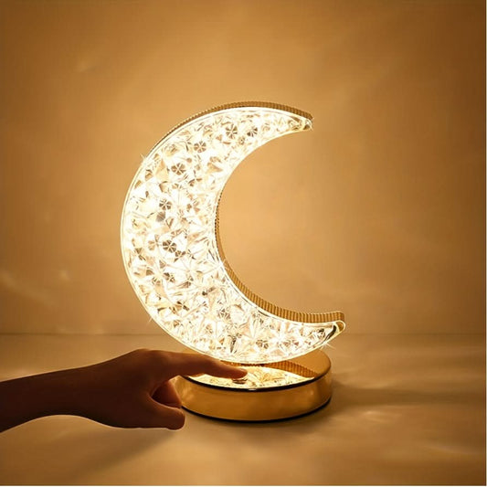 3-Color Dimmable Crystal Touch Lamp
