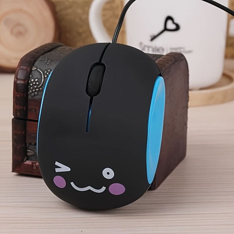Cute Silent USB Optical Wired Mouse – Compact