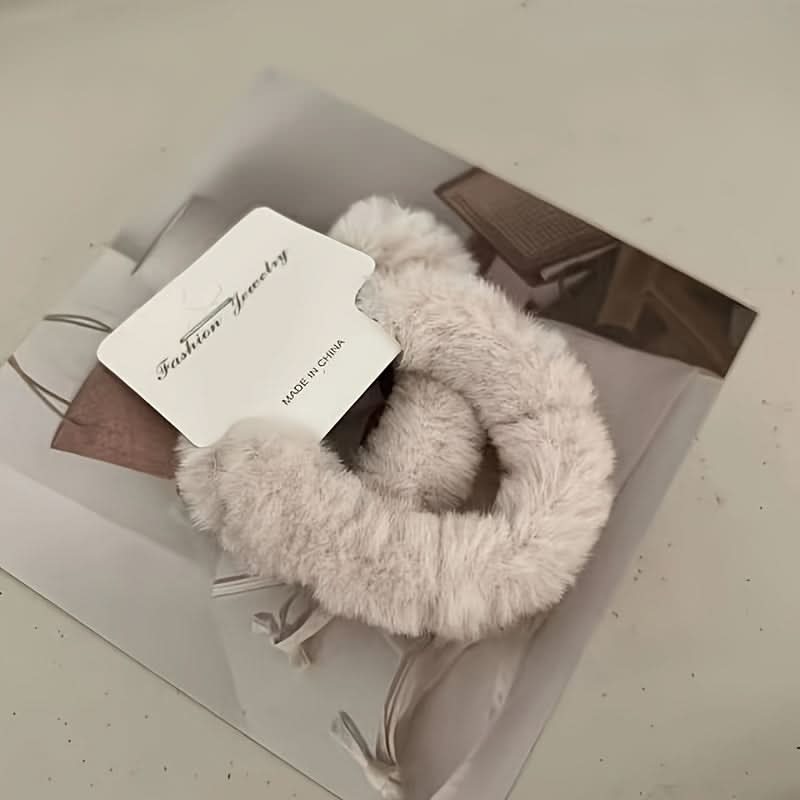 6PCS Plush Hair Ties Set for Women