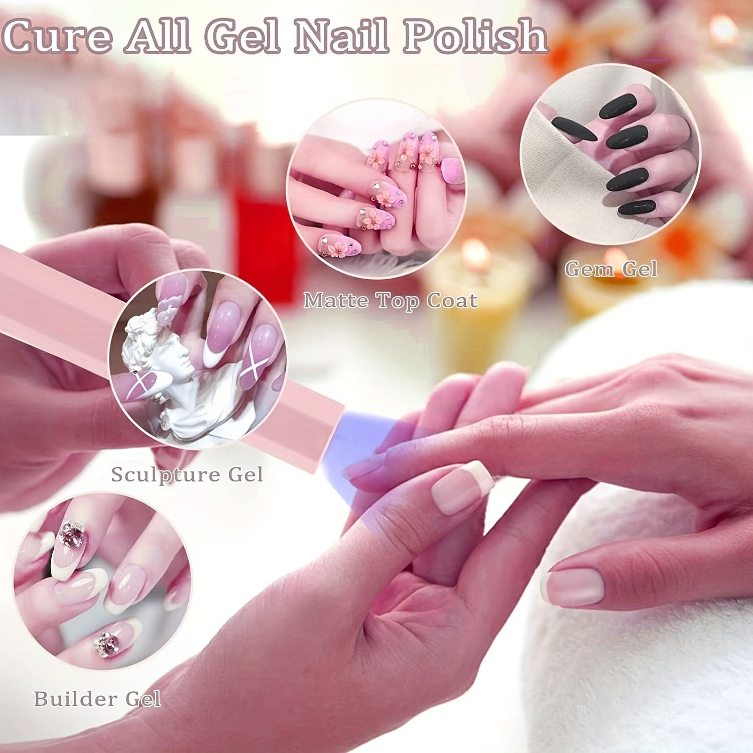 Mini Rechargeable LED Nail Dryer Lamp