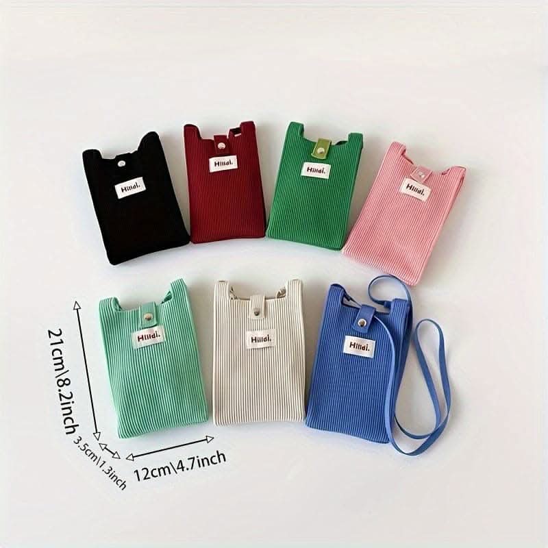 Cute Knit Mini Crossbody Bags For Women- Phone & Coin Purse