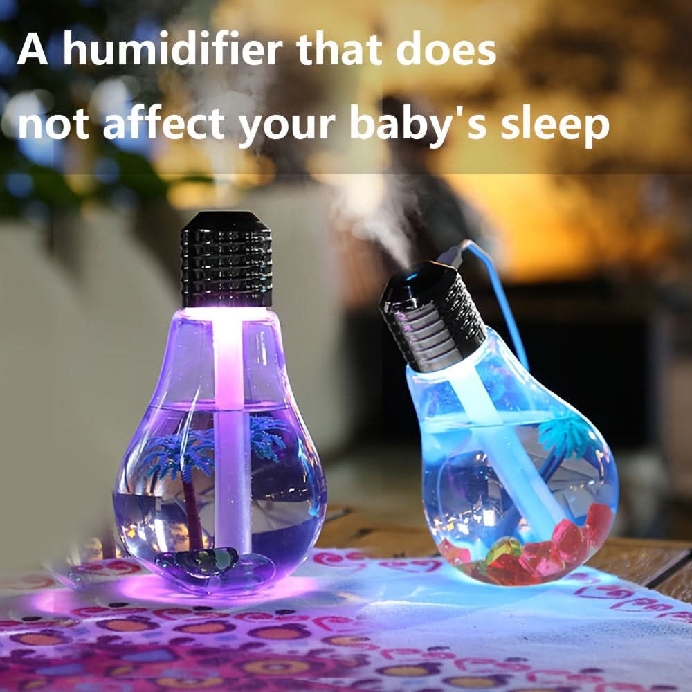 USB Light Bulb Humidifier with Nightlight