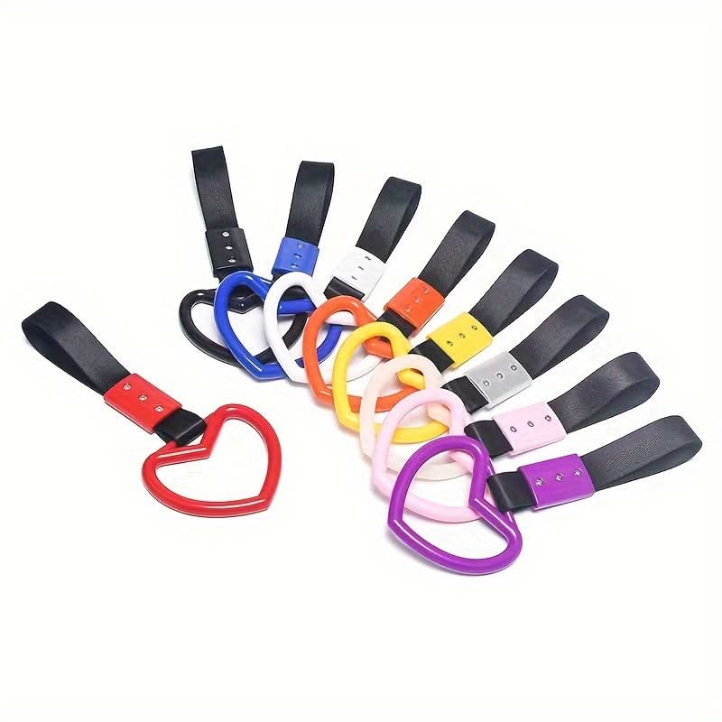 Heart Ring Drift Charm Strap – Front Tow Hook Car Decoration
