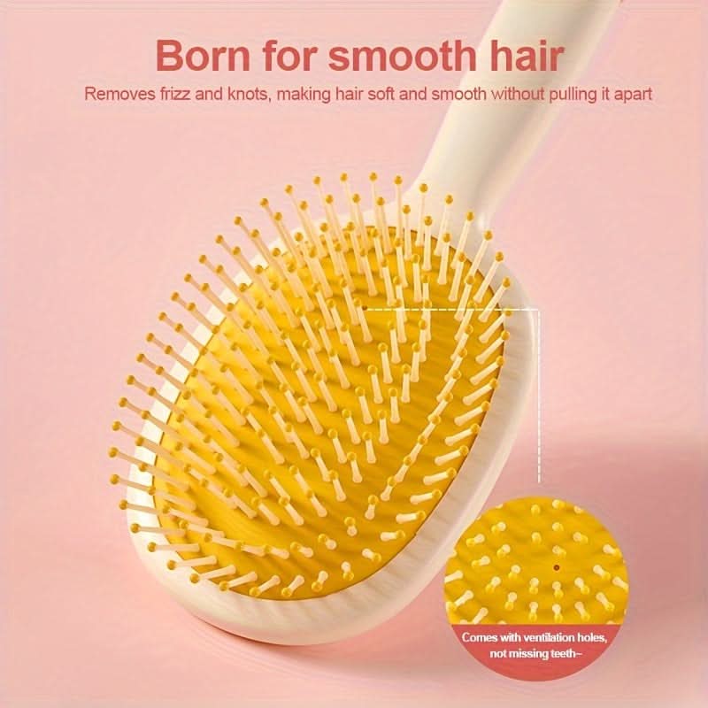 2pcs Cute Cartoon Scalp Massage Hairbrush