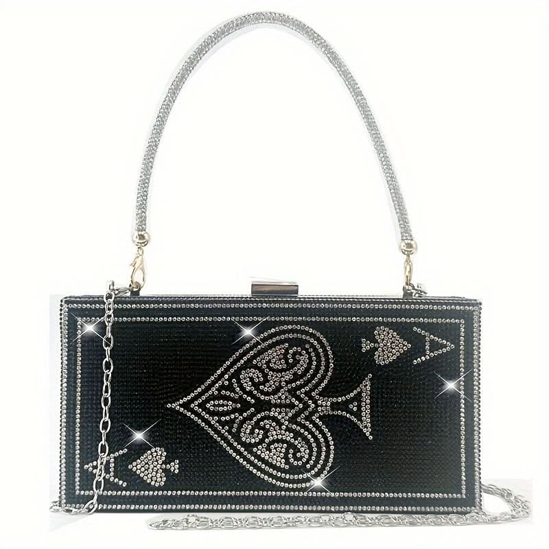Mini Glitter Kiss Lock Party Clutch