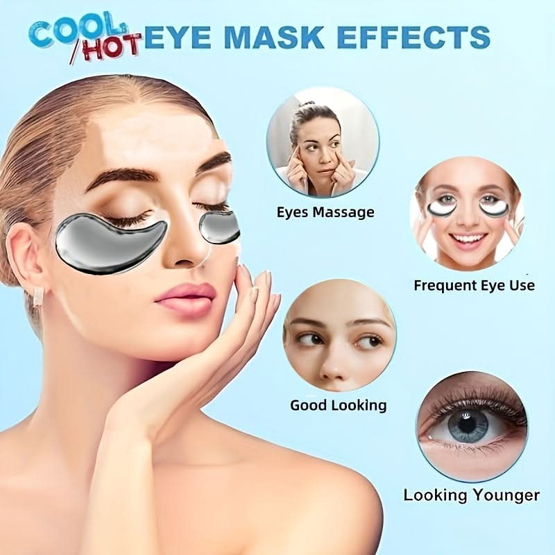 Reusable Stainless Steel Eye Masks – Cooling Gua Sha Tool for Facial Massage