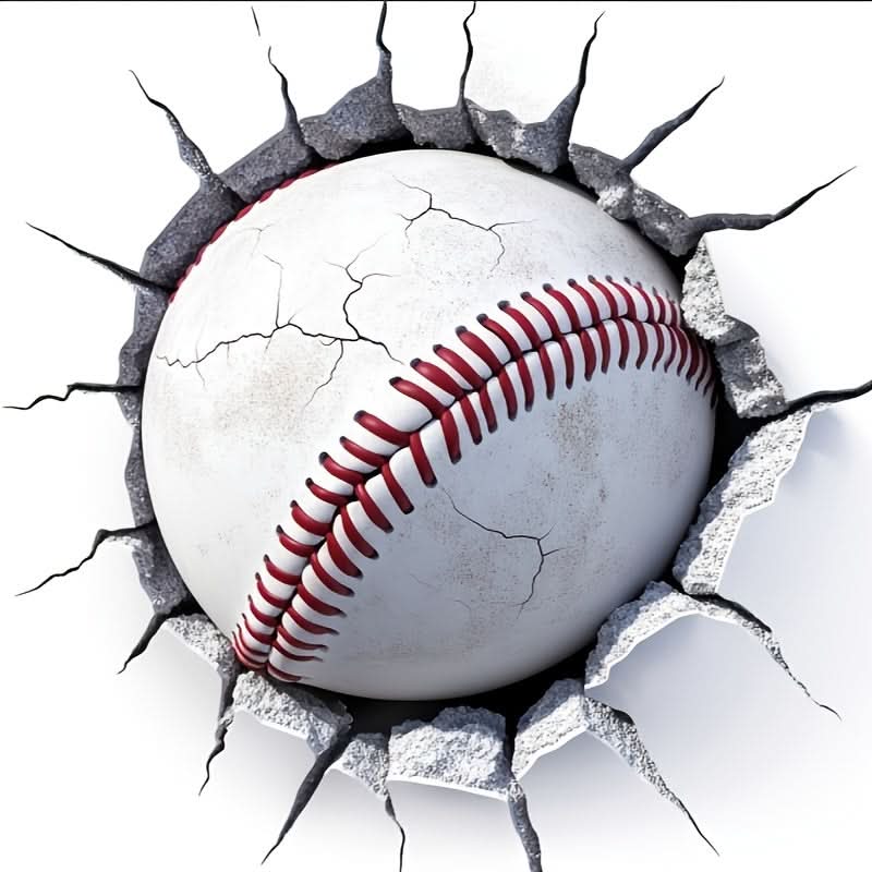 3D Cracked Glass Ball Car Sticker for Cars, Trucks & Laptops