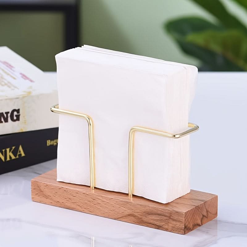 Solid Wood Tissue Holder – Elegant Bathroom Decor