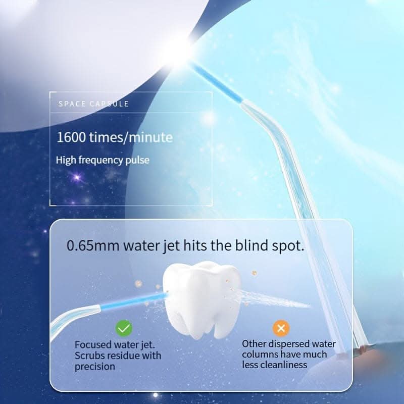 USB Rechargeable Electric Dental Flosser– Deep Clean, Tartar Removal, 3 Modes