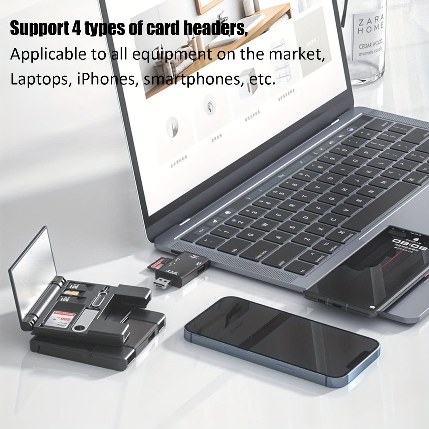 7-in-1 OTG Card Reader for Smart Devices