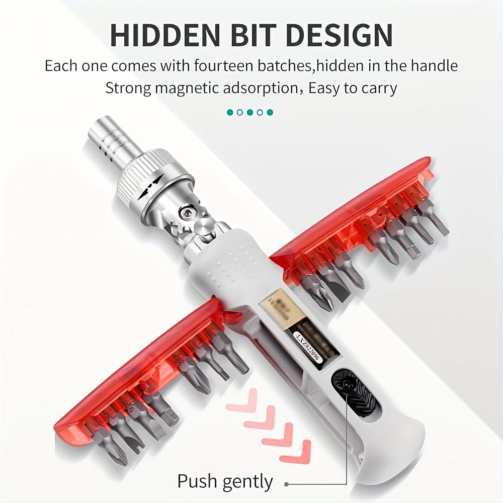 15-in-1 Multi-Angle Ratchet Screwdriver Set