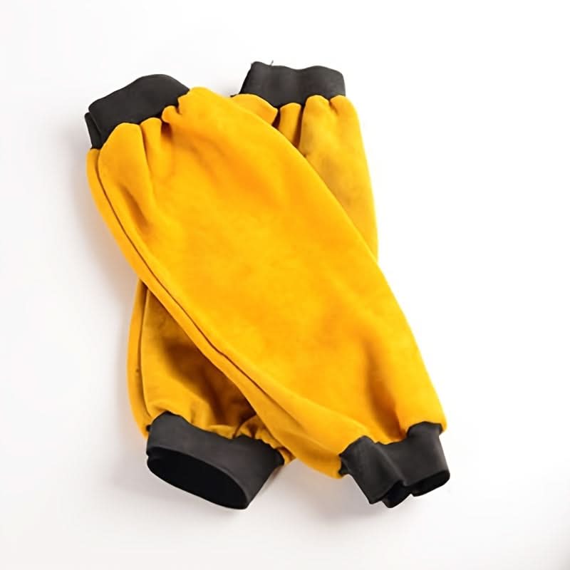 Flame-Resistant Leather Arm Sleeves – Fireproof Safety Gear