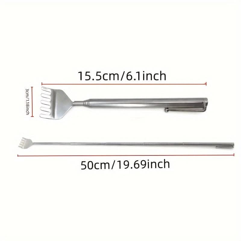 Retractable Stainless Steel Back Scratcher – Your Portable Itch Relief Solution