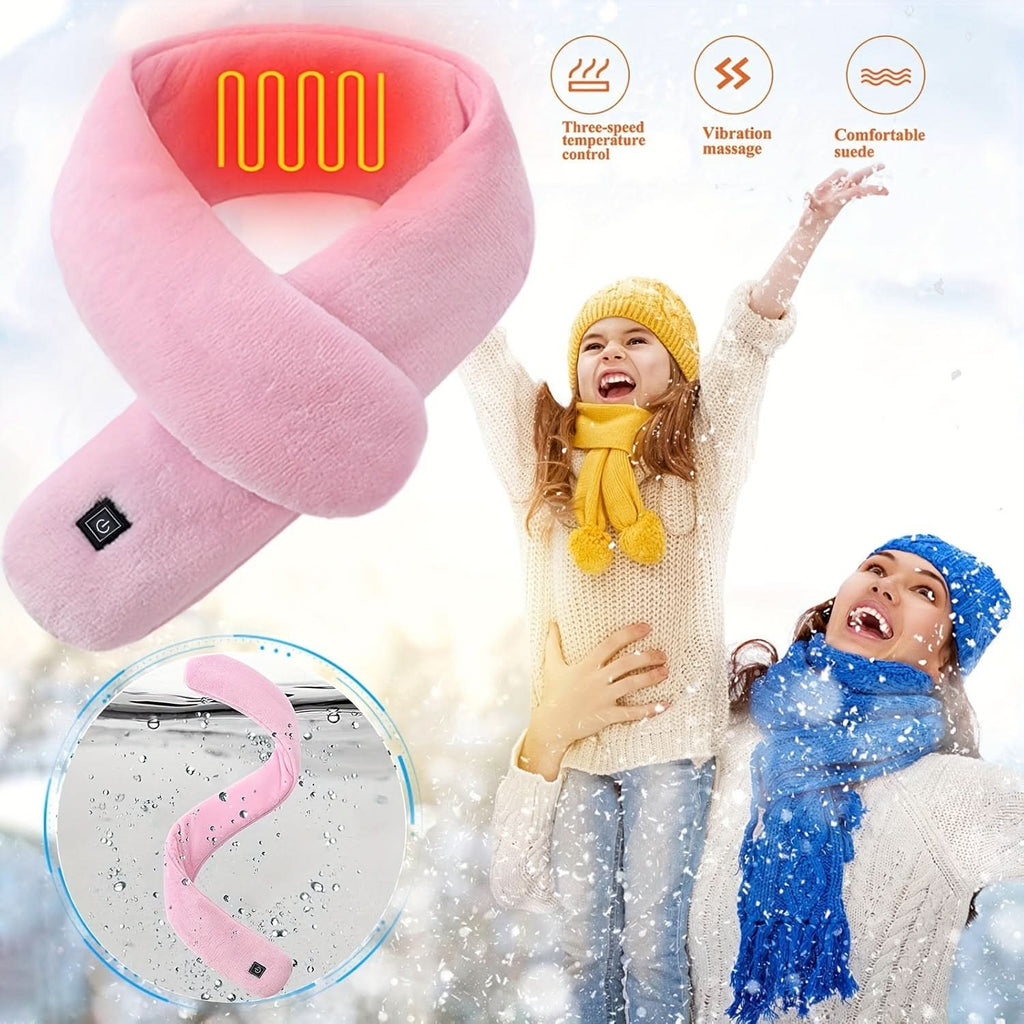USB Heated Scarf – 3 Heat Settings, Washable Neck Warmer