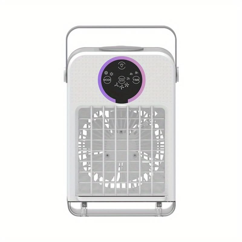 Portable USB Desk Fan with Misting Function – Mini Personal Air Cooler