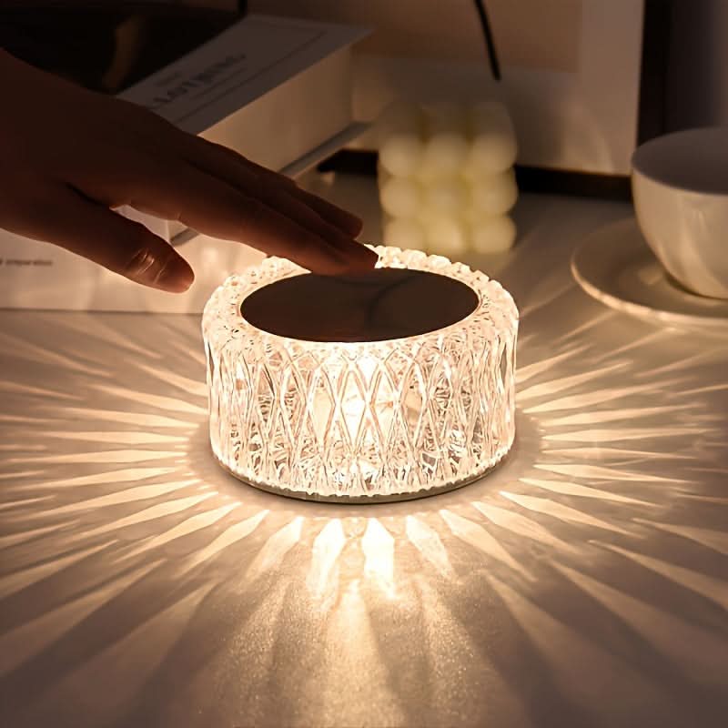 Portable Crystal LED Table Lamp with 16 Colors