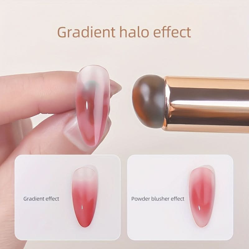 1pc Silicone Gradient Nail & Lip Brush with Cover