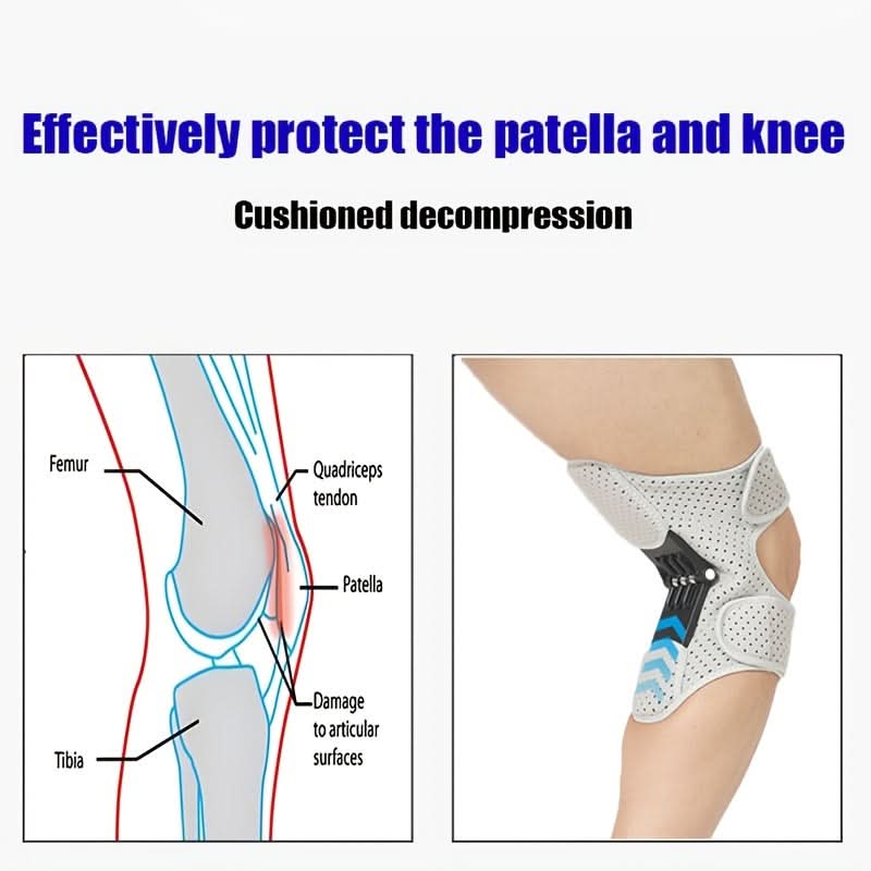 Adjustable Knee Brace with Spring Support