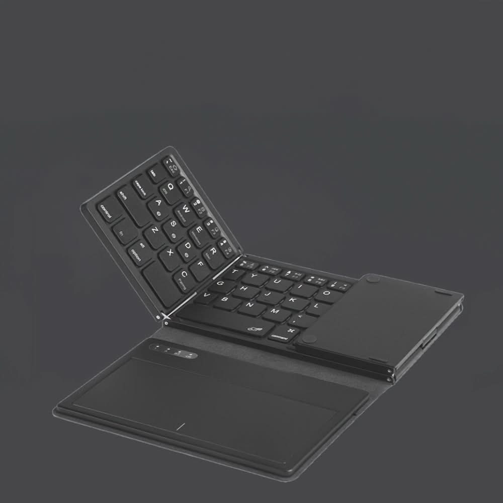 Foldable Wireless Keyboard with Touchpad - Rechargeable Bluetooth Keyboard