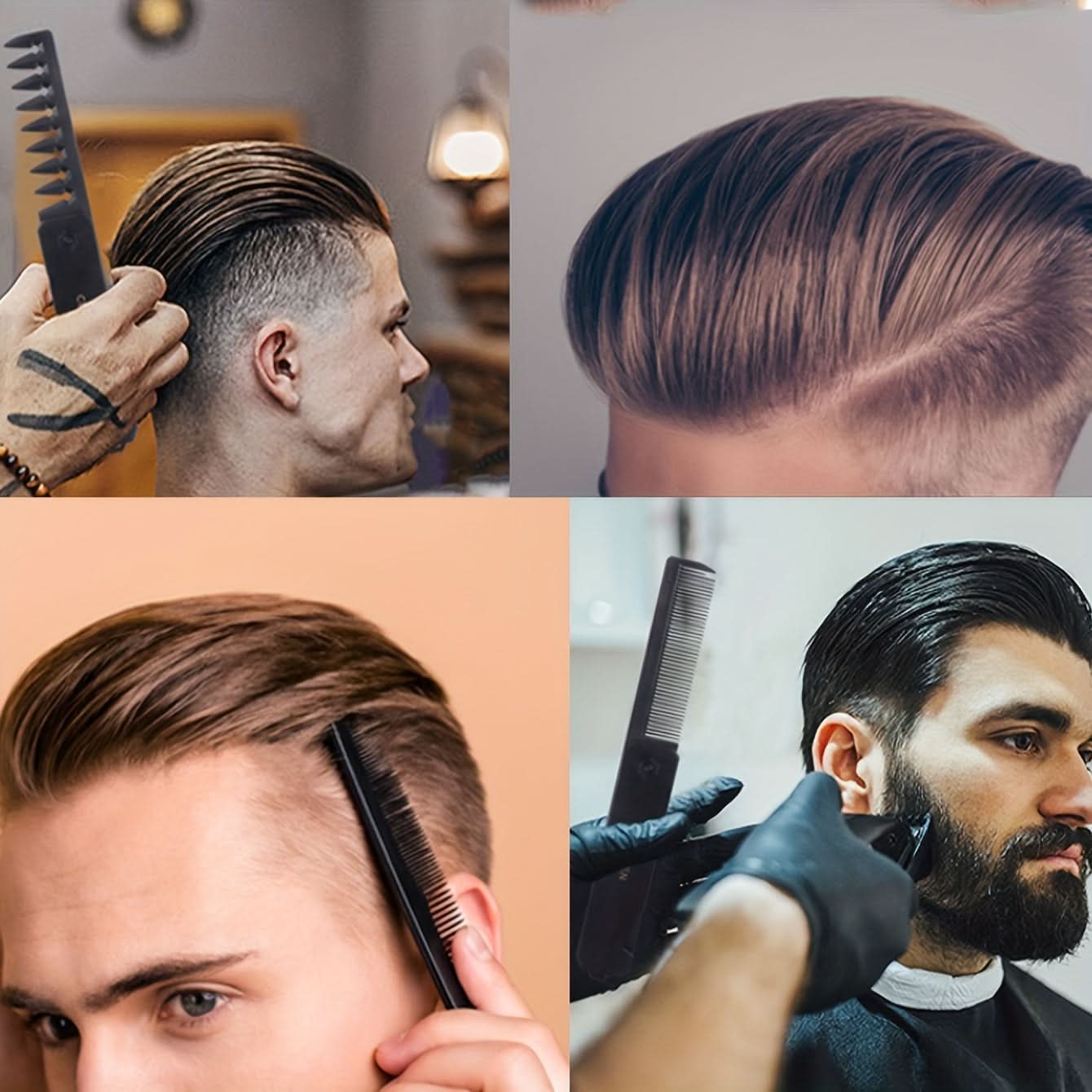 Portable Dual-Tooth Folding Hair Comb