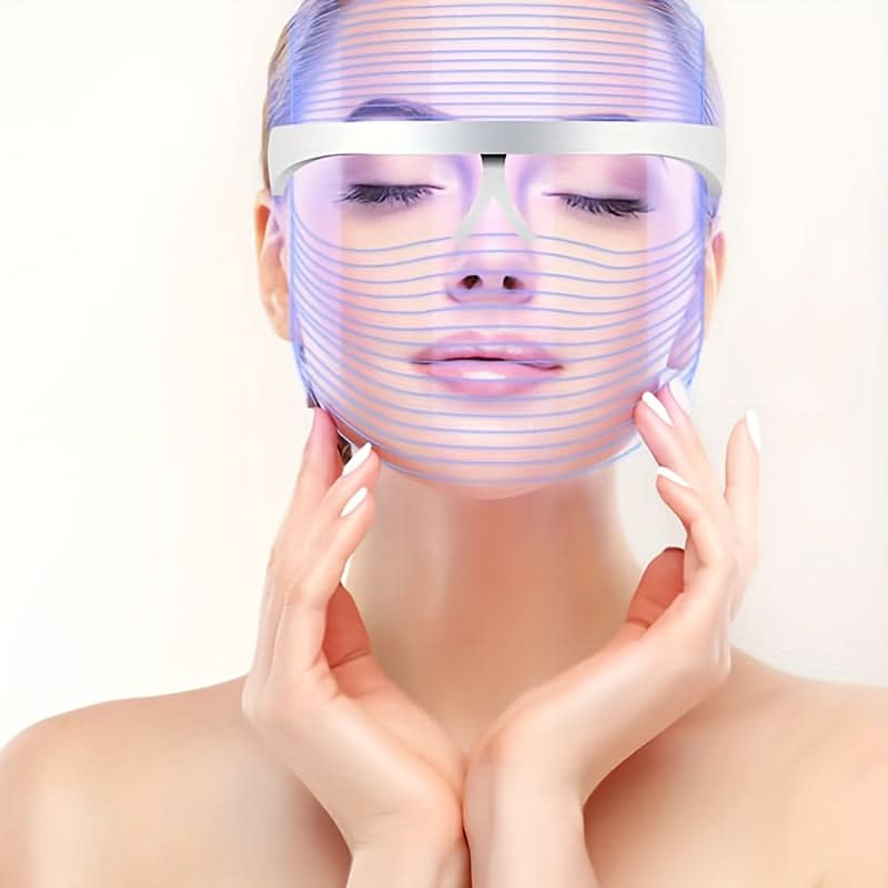 7 Colors LED Face Mask - Portable Touch Screen USB Charged