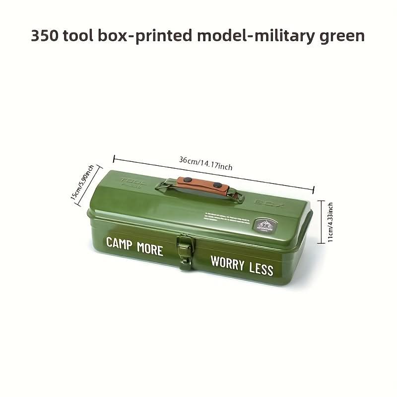 Durable Metal Tool Box with Stickers