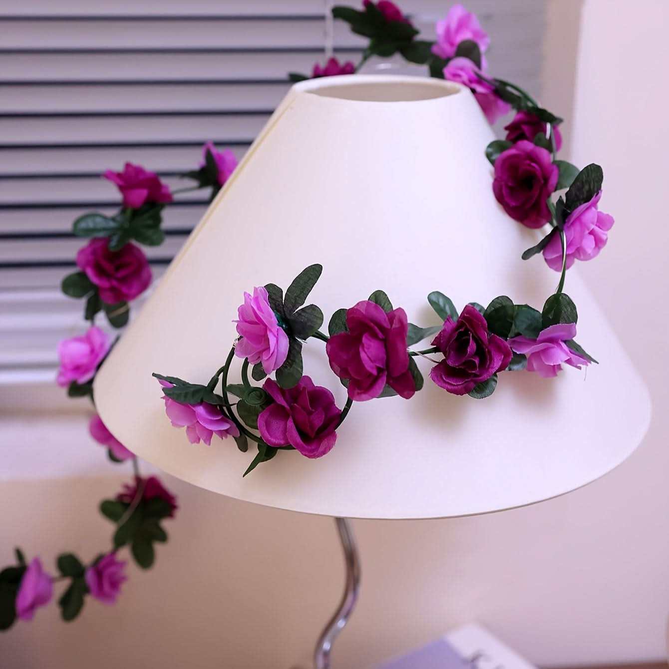 Romantic Rose String Lights – Battery-Powered, Multi-Color LED Flowers