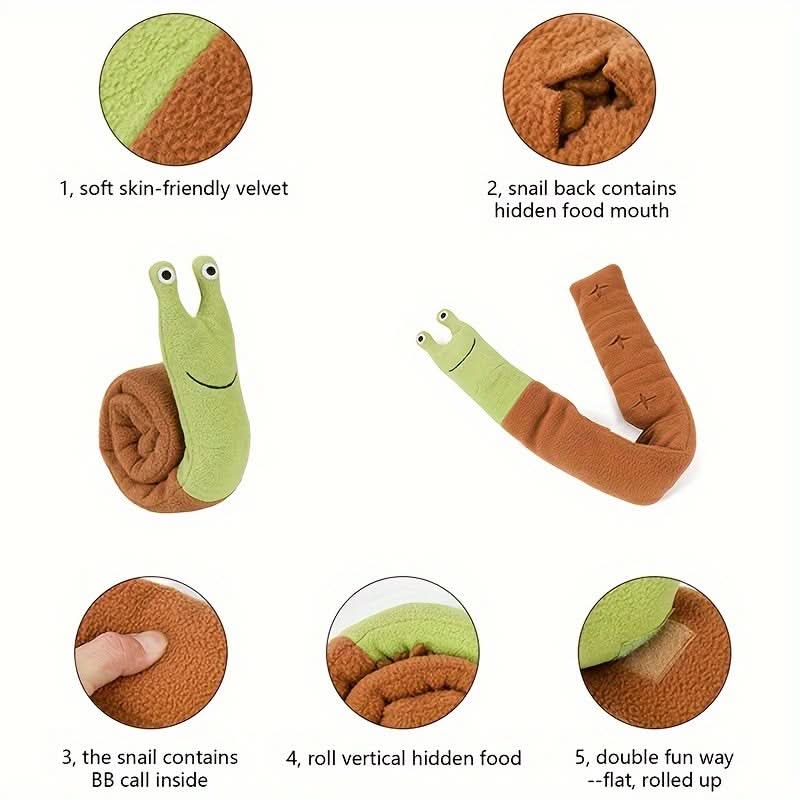 Snail Interactive Dog Feeder Puzzle Toy