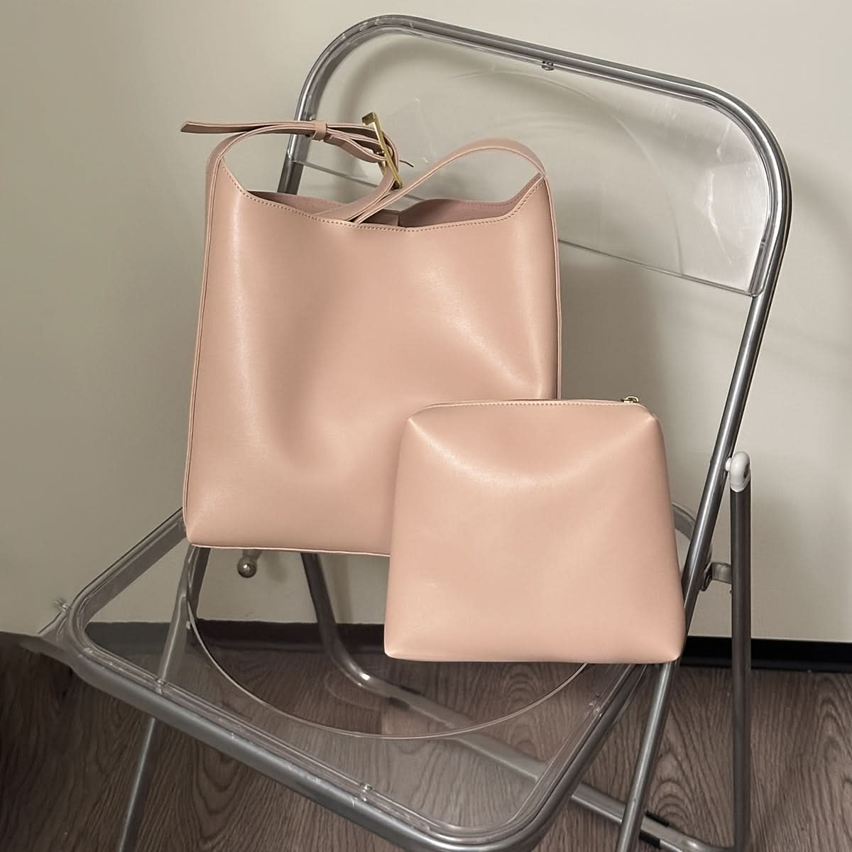 Stylish Casual Coin Purse and Tote Bag Set