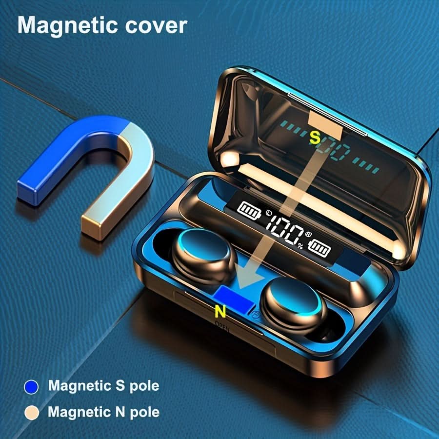 TWS Wireless Earbuds with Charging Case, Hi-Fi Stereo Sound